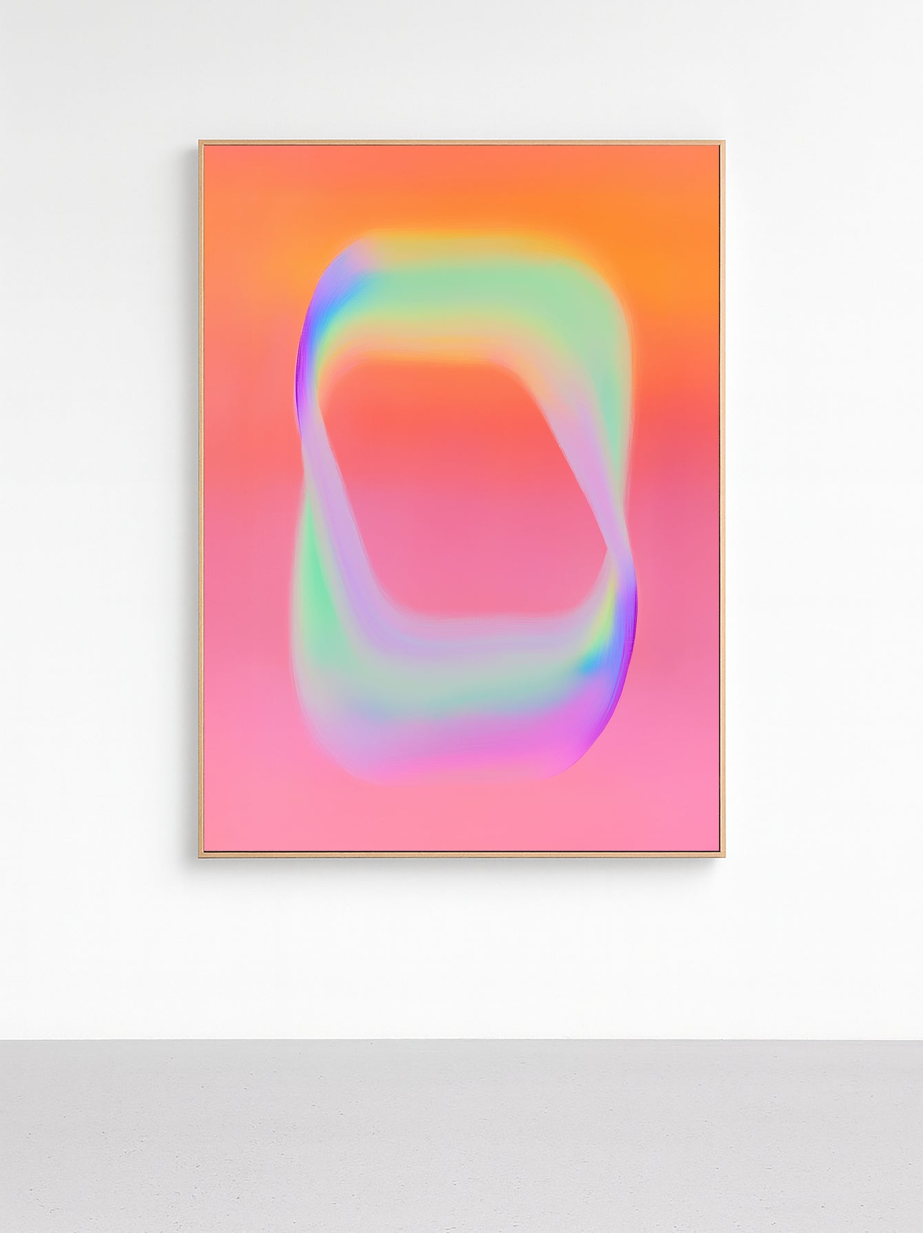 Sunset Ribbon (Framed Canvas)