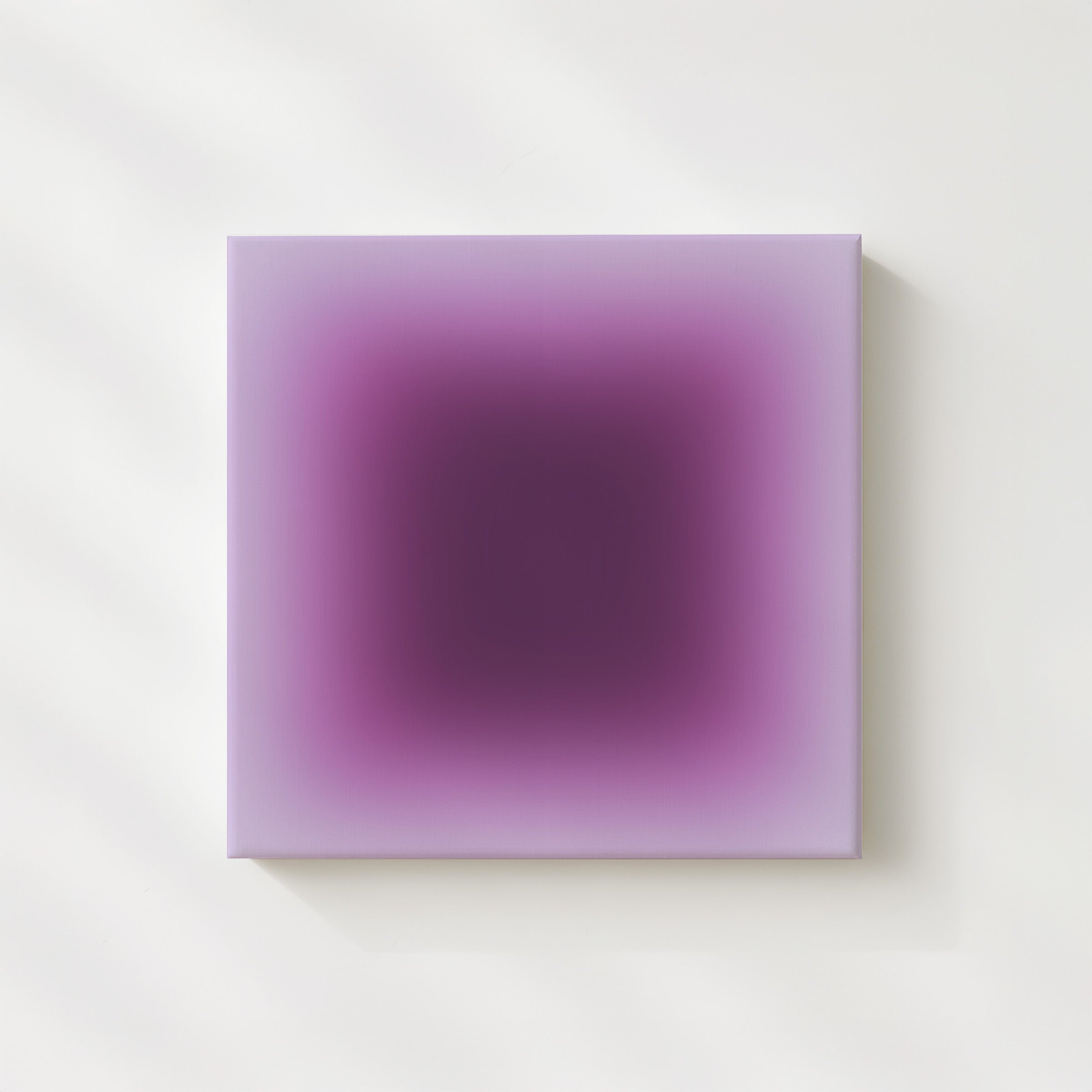 Contemporary purple square gradient artwork with calming tone and balance.