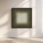 Olive Gray Gradient Abstract Print