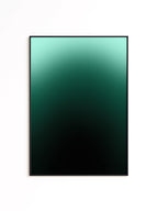 Green Gradient Abstract Art Print, Modern Ombre Poster