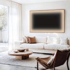 Deep Green Beige Horizontal Canvas Wall Art