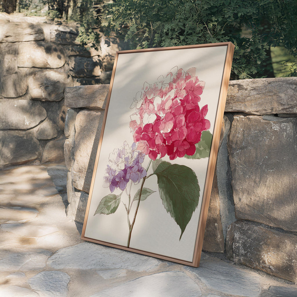 Hydrangea Printable Art, Soft Floral Download for Bedroom or Bathroom Decor