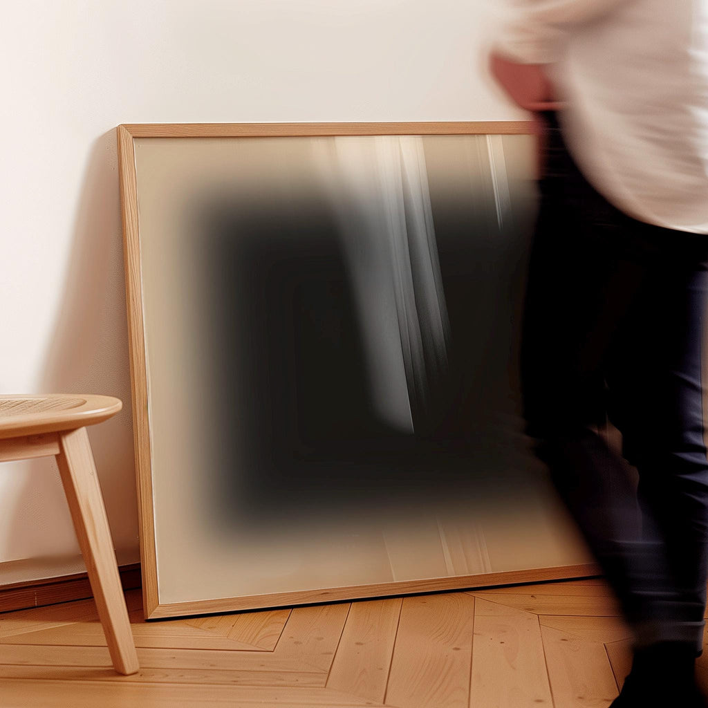 Deep Green Beige Horizontal Canvas Wall Art