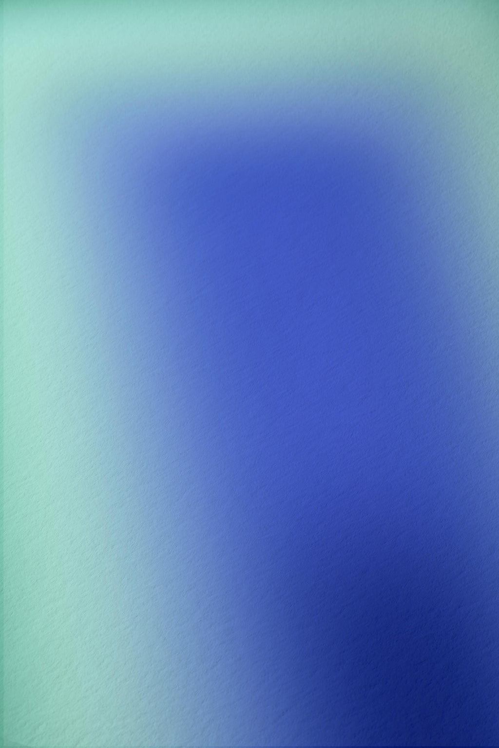 Blue Green Wall Art Print, Aqua Gradient Abstract Poster, Modern Room Decor