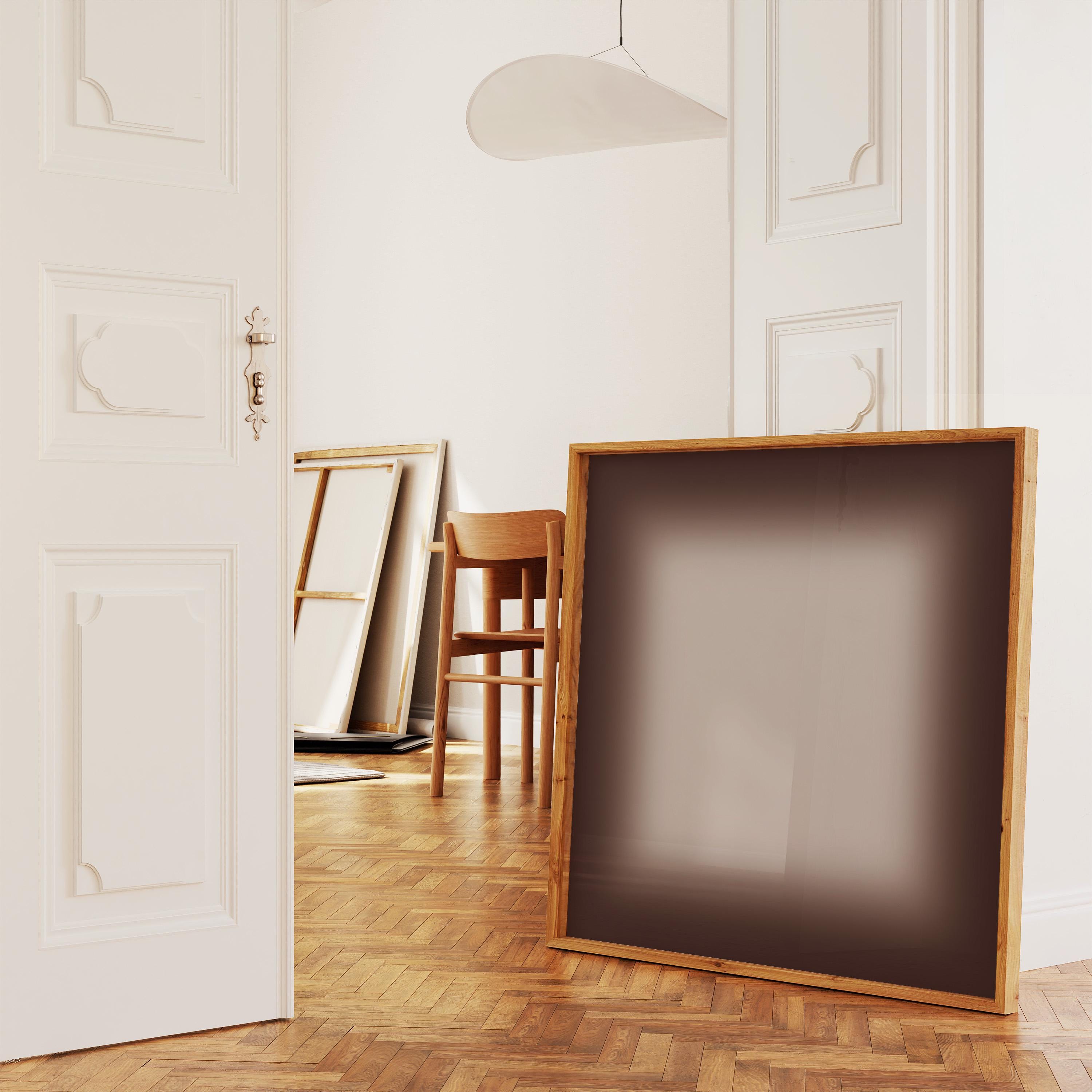 Brown Gradient Wall Art, Neutral Beige Print, Minimalist Color Field Art, Modern Calm Decor