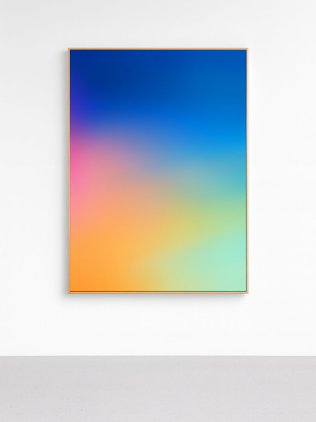 Spectrum Horizon Glow - Framed Canvas - And A Little More