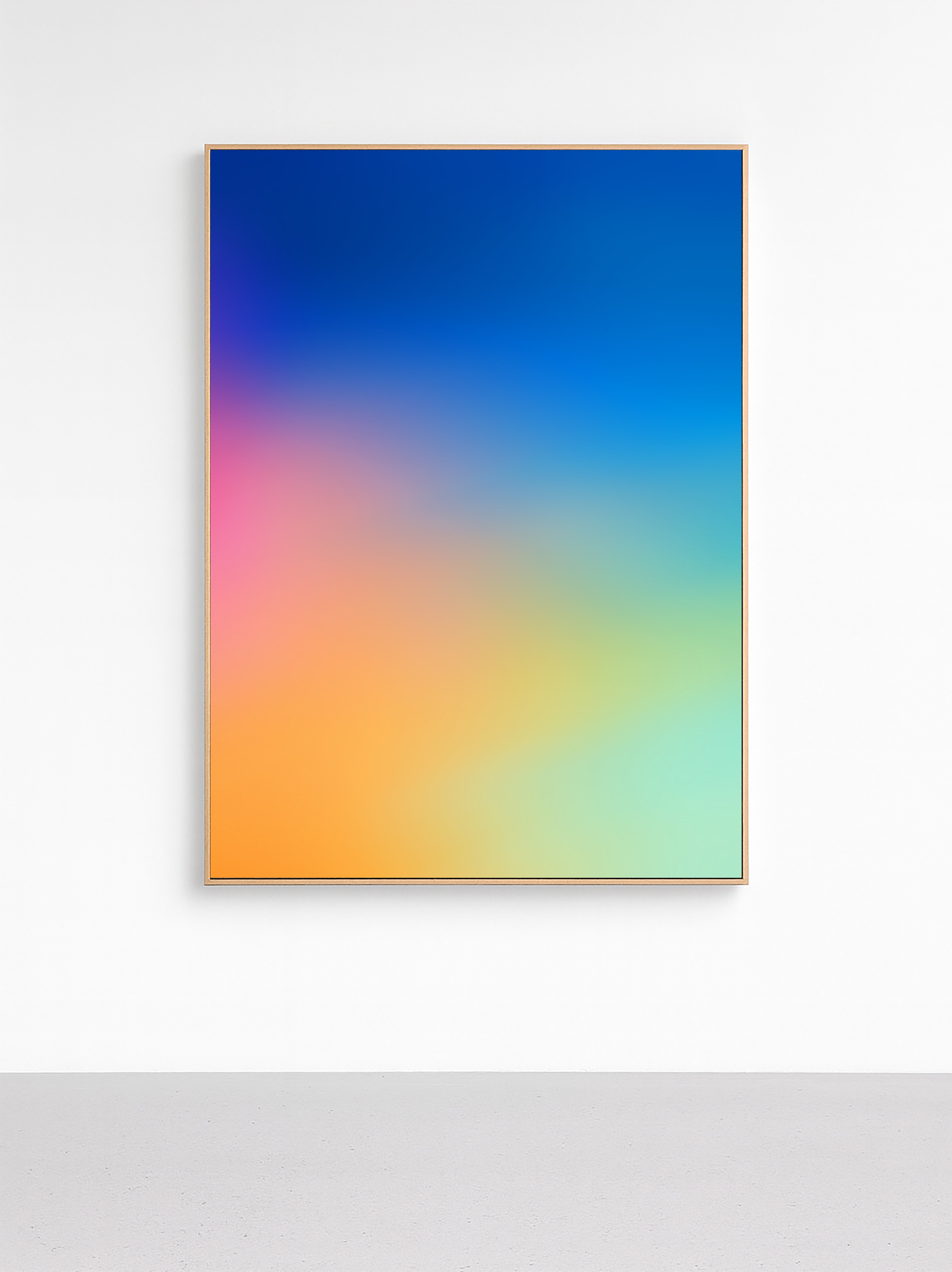 Spectrum Horizon Glow - Framed Canvas - And A Little More