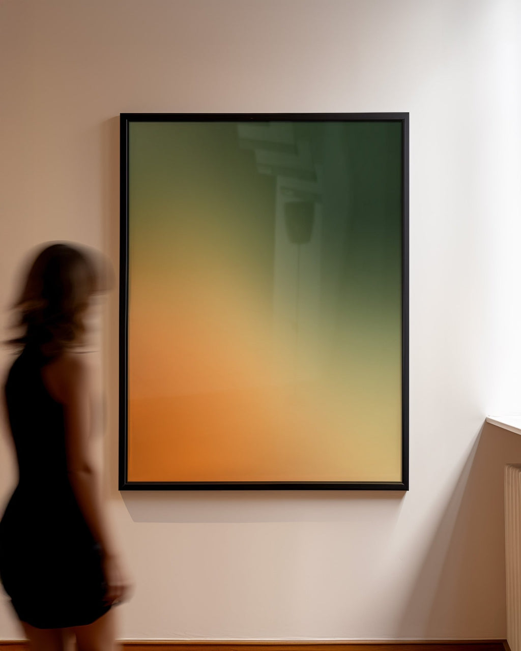 Autumn Fade Art Print – Gradient Wall Art Green & Orange