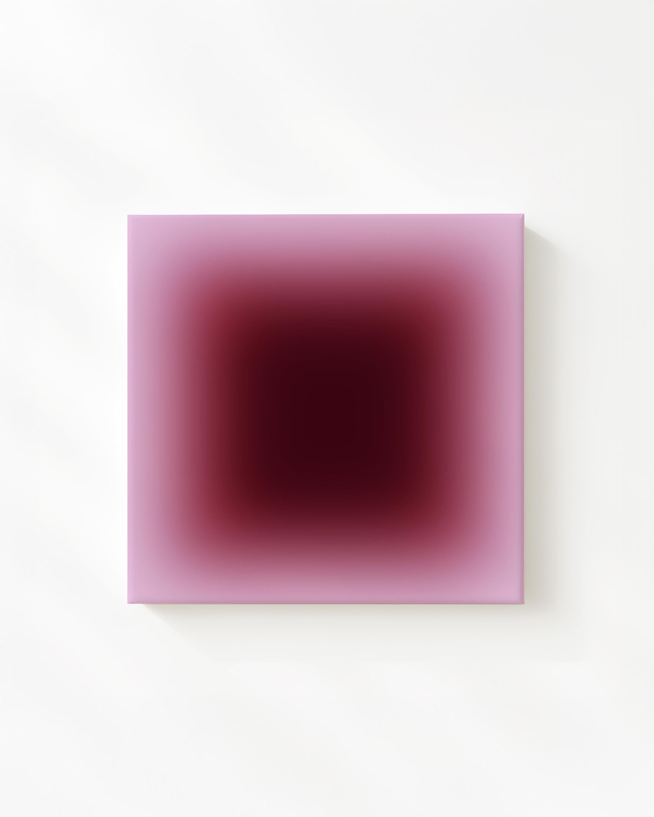 Burgundy Gradient Wall Art, Plum Mauve Abstract Canvas Print, Wine Glow Modern Minimal Decor