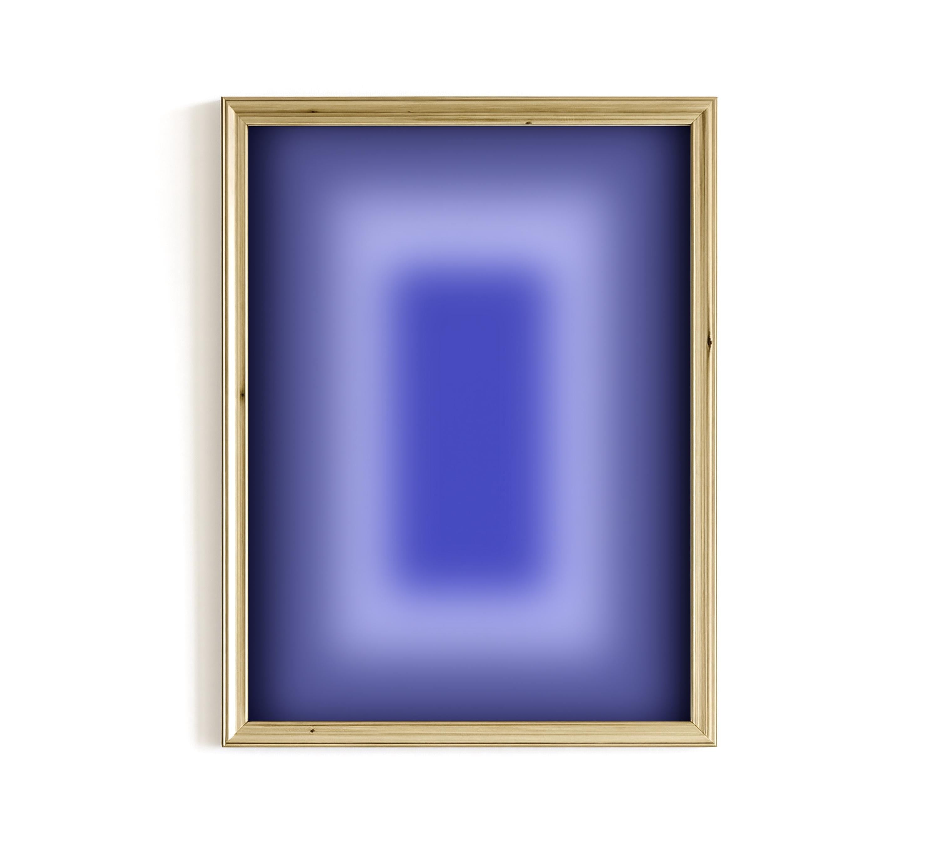 Blue Abstraact Wall Art, Minimalist Ombre Poster, Modern Abstract Wall Decor, Bathroom wall decor