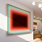 Coral Mint Canvas Wall Art