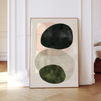 Neutral Abstract Shapes Print, Beige Organic Wall Art, Minimal Earth Tone Decor