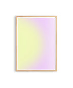 Pastel Yellow Lavender Gradient Art Print, Soft Minimal Abstract Wall Decor