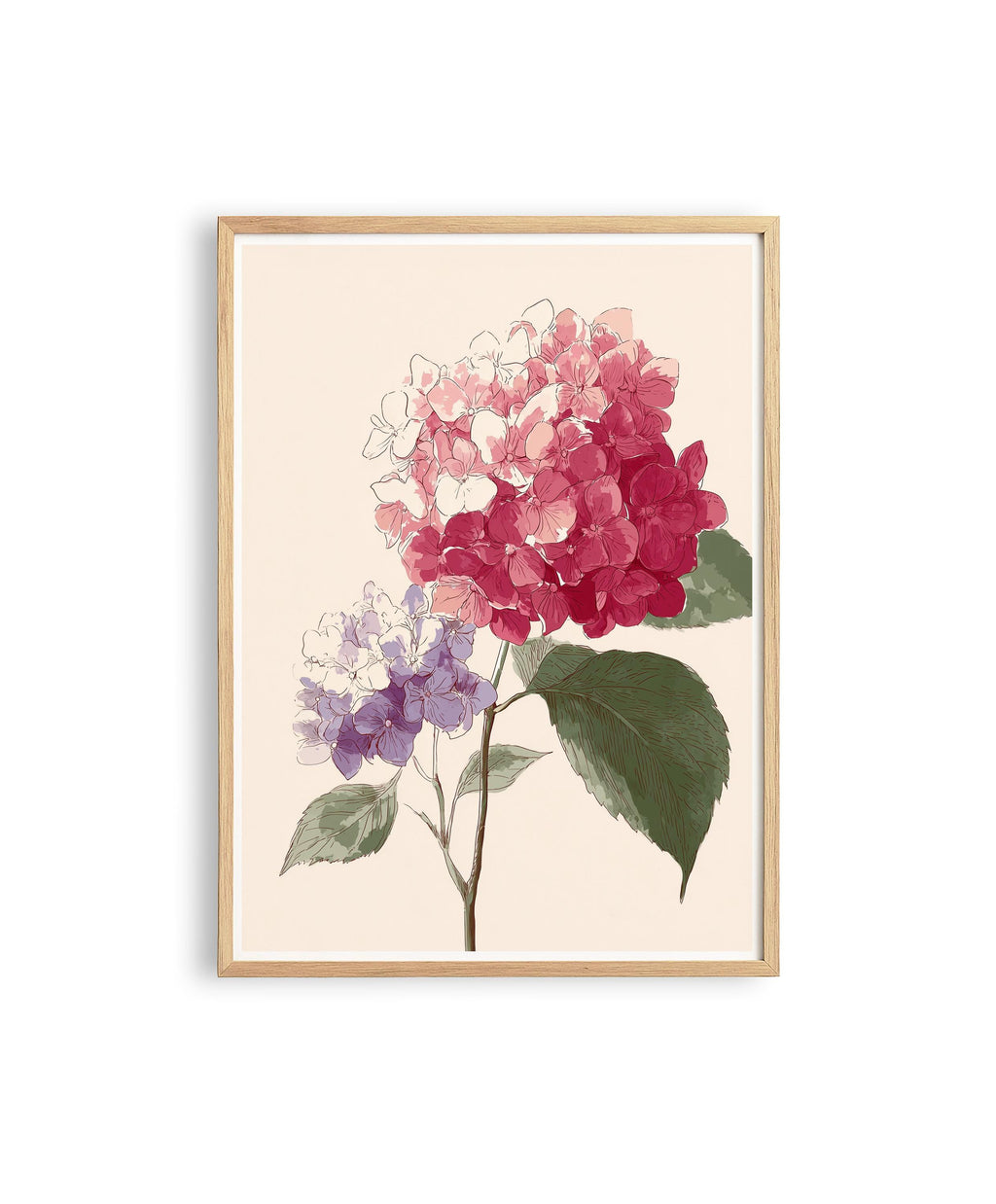 Hydrangea Printable Art, Soft Floral Download for Bedroom or Bathroom Decor