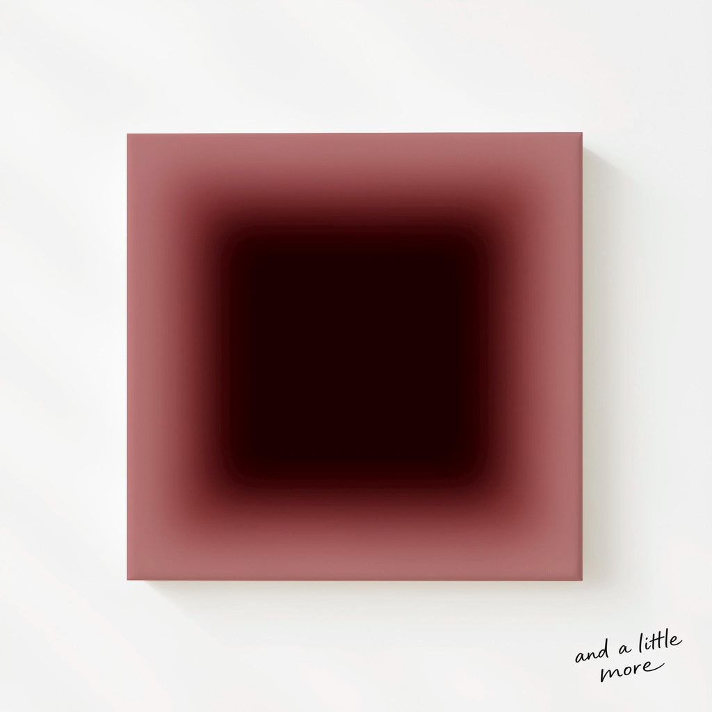 Dark Burgundy Canvas Wall Art, Framed Canvas, Dark Red Gradient Wall Decor, Large Abstract Wall Art