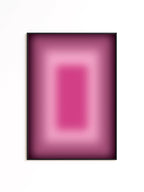 Pink Aura Art Print, Magenta Gradient Poster, Soft Glow Wall Decor
