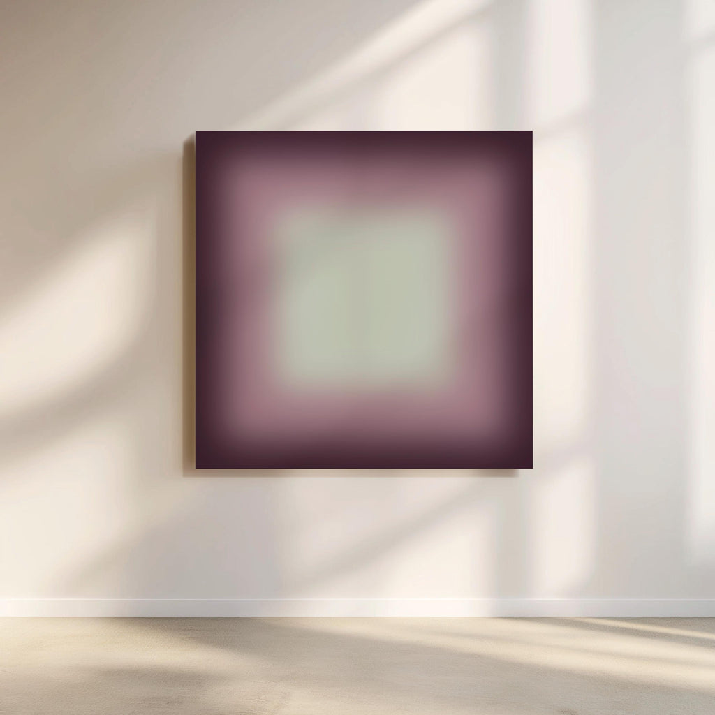 Purple Framed Wall Art, Dark Violet Gradient Print, Moody Lavender Canvas Print, Fall Art