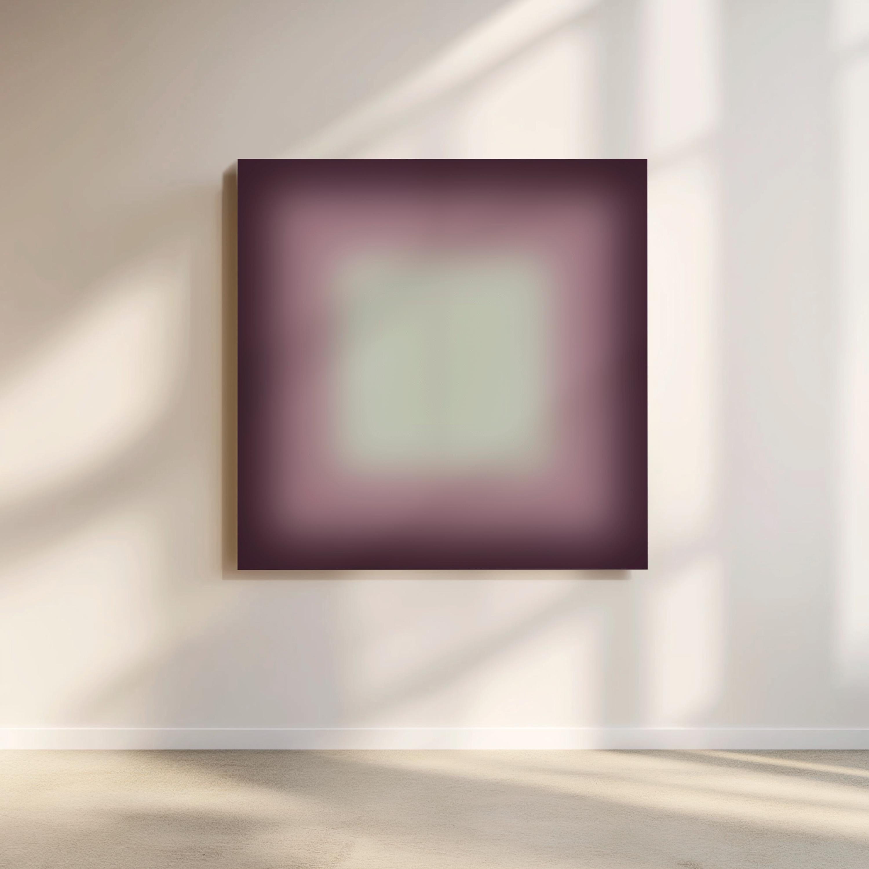 Purple Framed Wall Art, Dark Violet Gradient Print, Moody Lavender Canvas Print, Fall Art