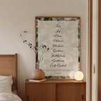 Fruit of the Spirit Wall Art Print, Floral Christian Decor, Galatians Poster