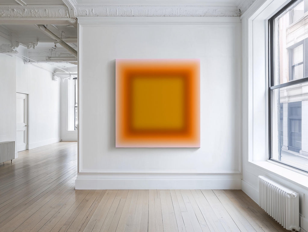 Honey Orange Gradient Wall Art, Canvas Prints