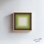 Avocado Green Wall Art, Minimalist Gradient Print, Earthy Framed Wall Art, Square Canvas Print