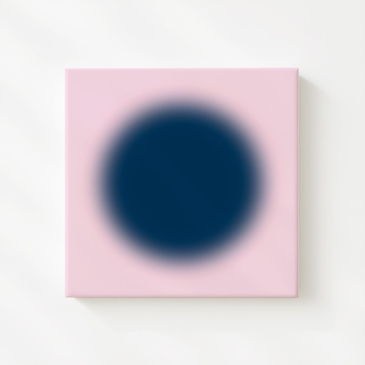 Pink Navy Abstract Circle Gradient Art Print, Modern Minimal Wall Decor