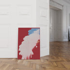 Red Sky Cloud Art, Abstract Art, Vintage Wall print