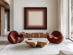 Brown Gradient Abstract Art Print, Minimal Neutral Modern Wall Decor, Warm Mocha Beige Artwork