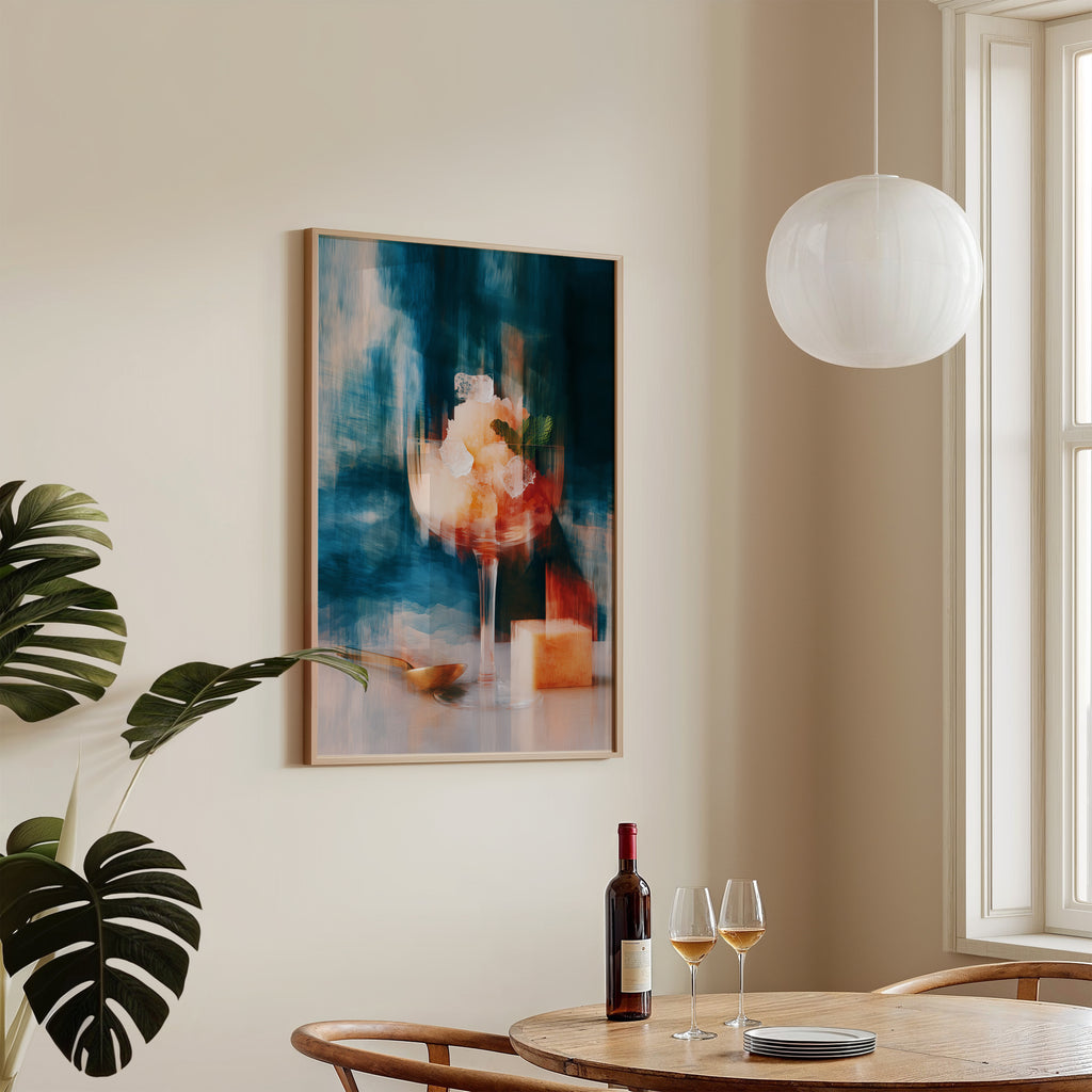 Golden Glass Art Print - Abstract Still Life Art - And A Little More