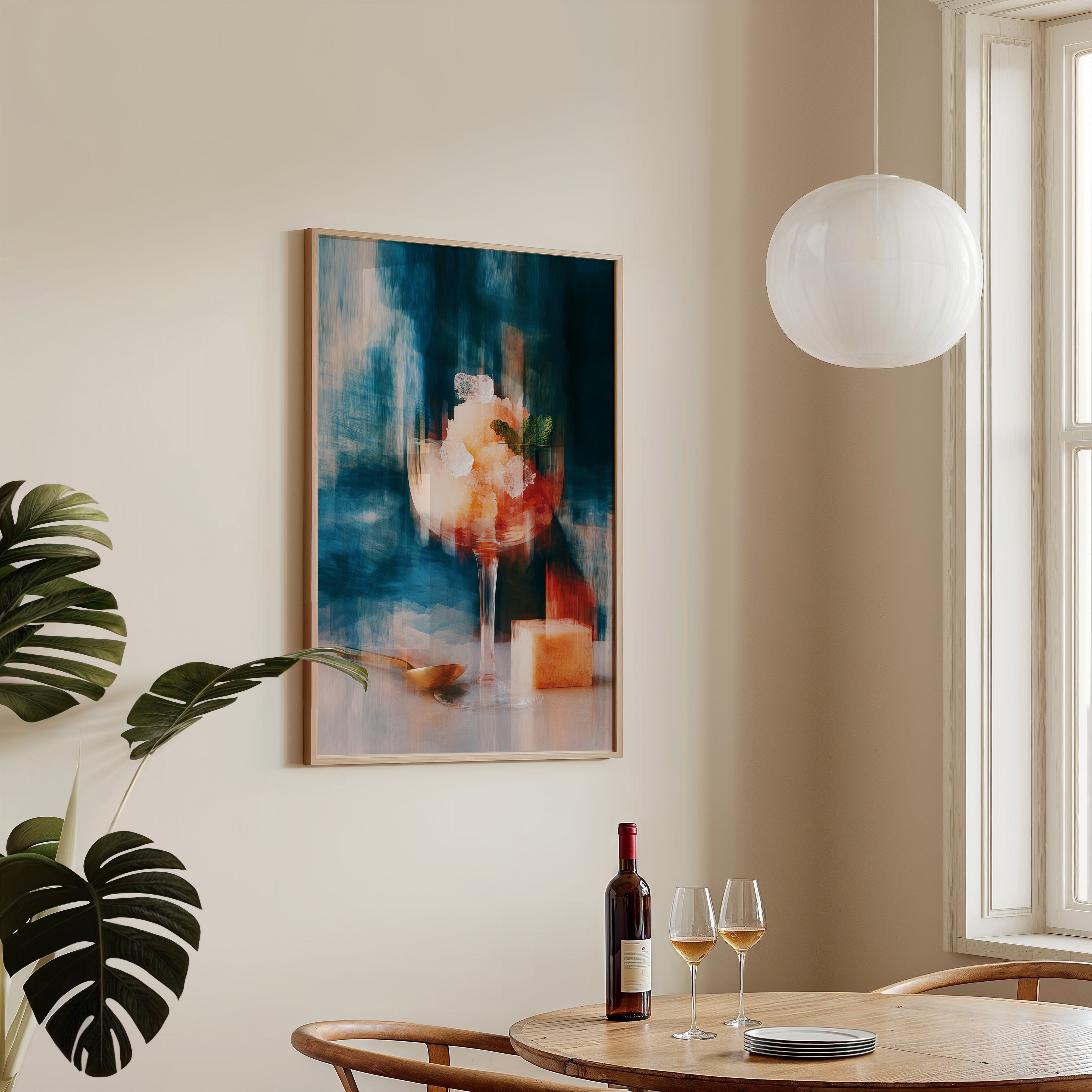 Golden Glass Art Print - Abstract Still Life Art - And A Little More