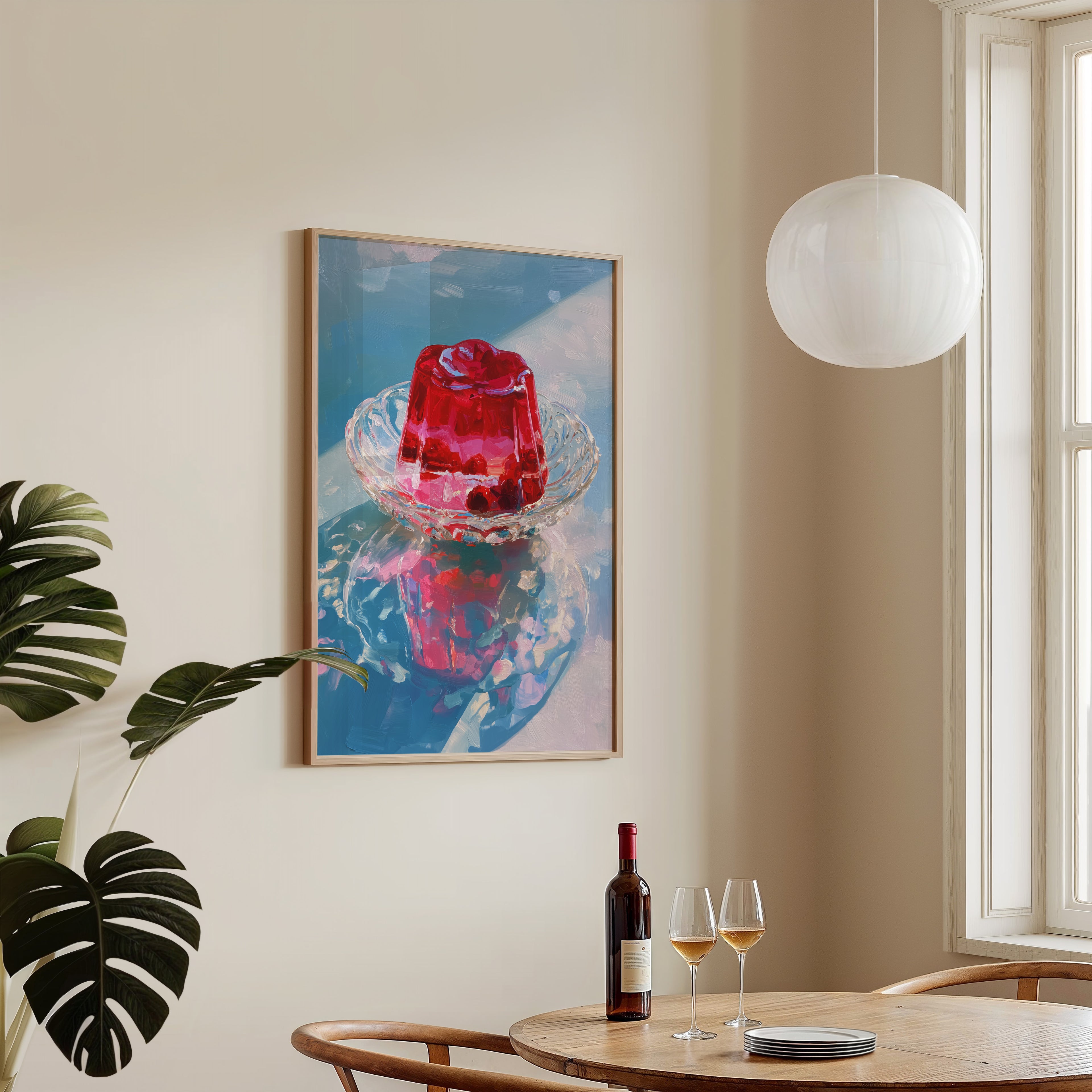 Dessert Still Life Ruby Jelly Light – Art Print - And A Little More