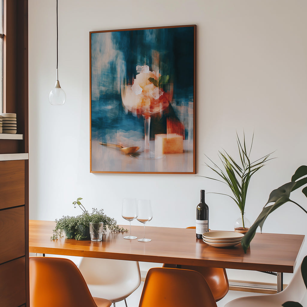 Golden Glass Art Print - Abstract Still Life Art - And A Little More