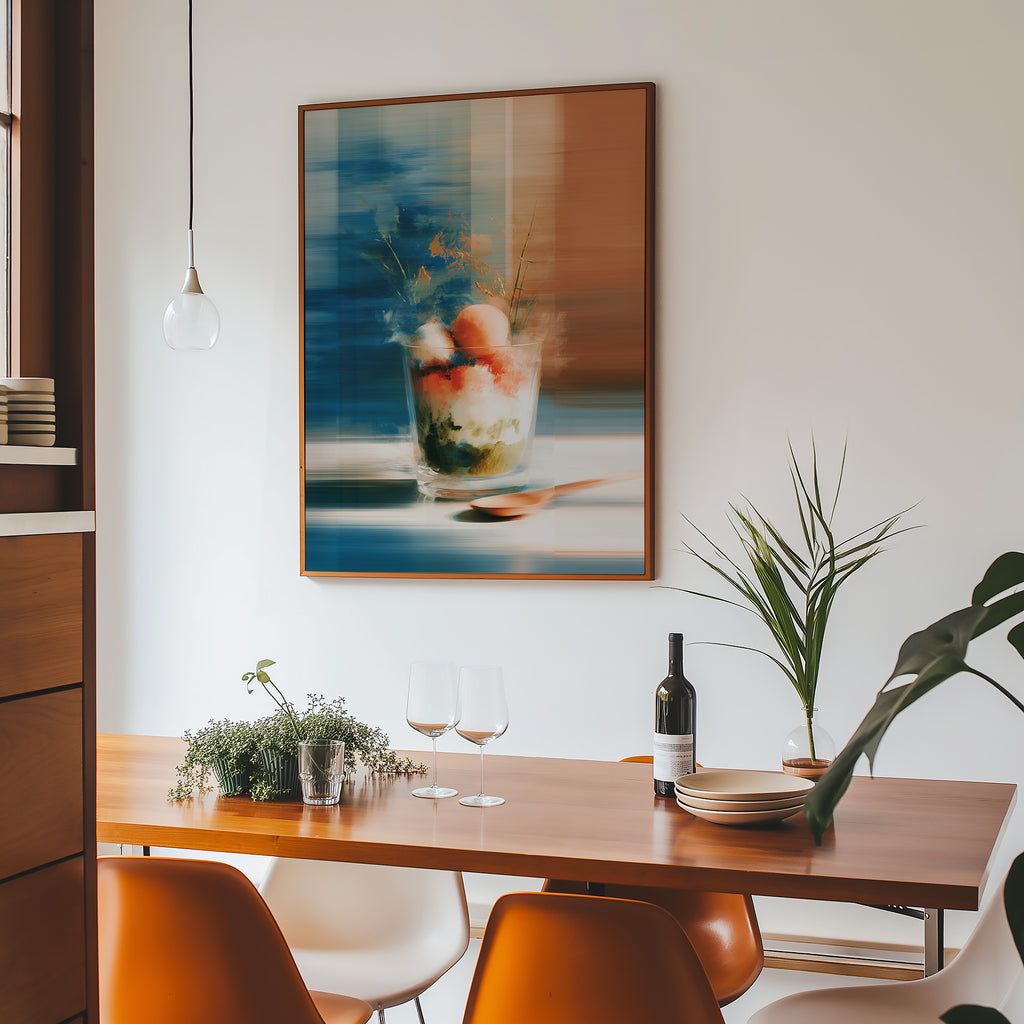 Amber Horizon Dessert Art Print - Abstract Still Life - And A Little More