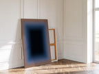 Moody Abstract Art Print, Taupe Blue Gradient, Minimal Modern Wall Decor