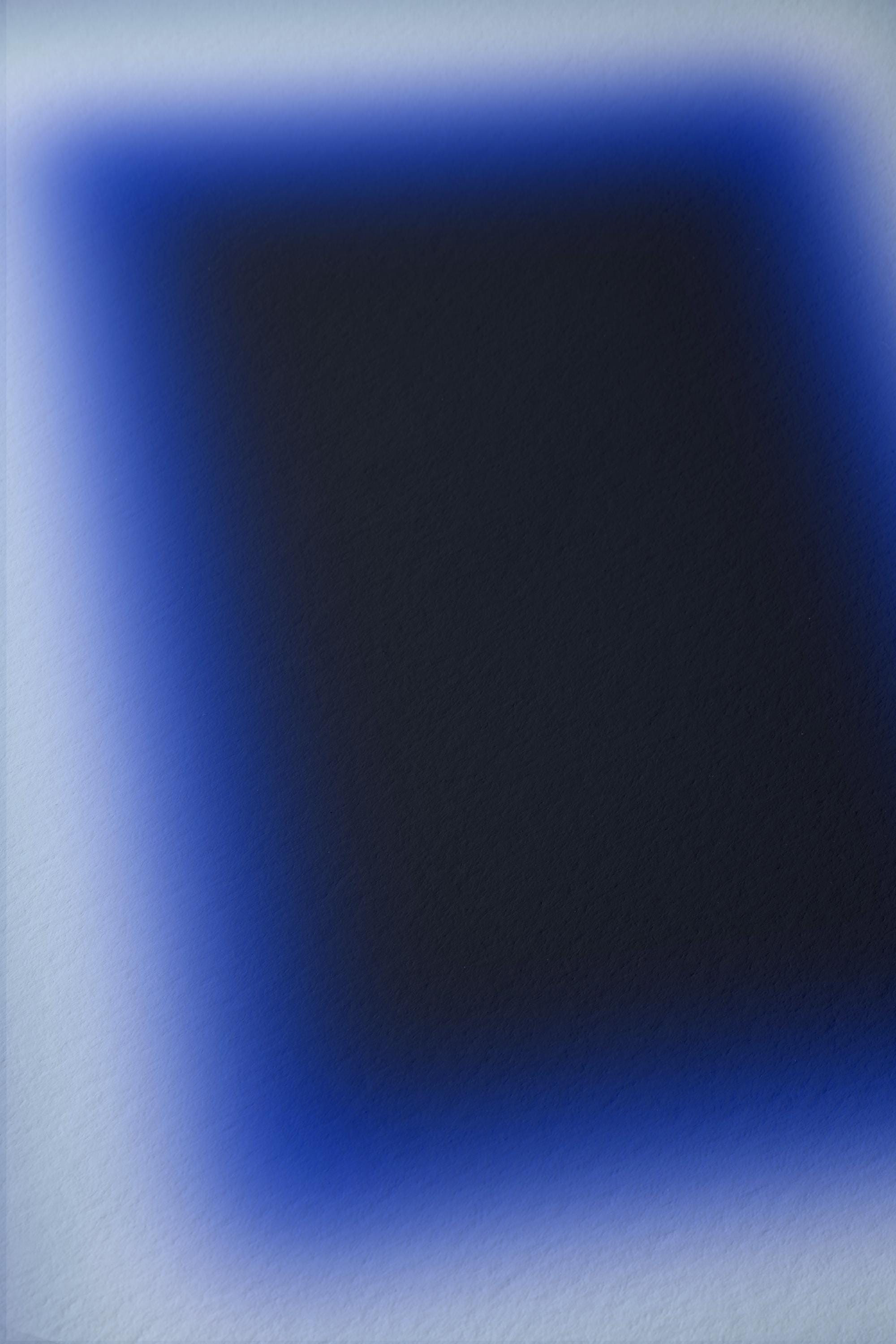 Blue Gradient Art Print, Navy Cobalt Abstract Poster, Modern Wall Decor