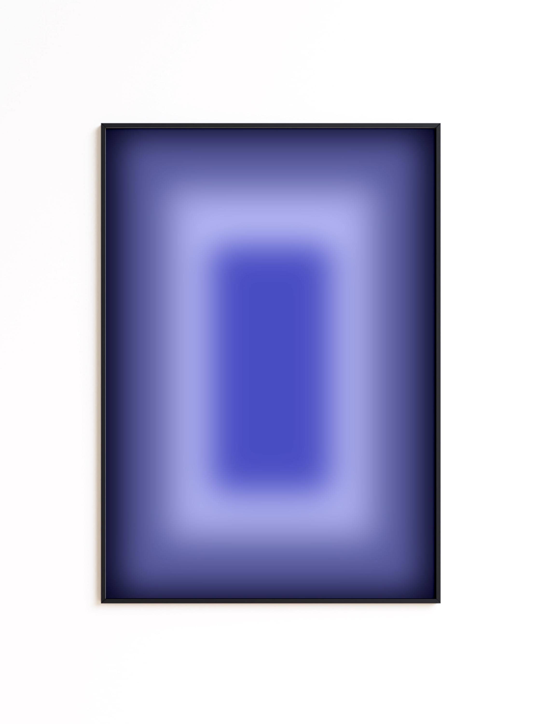 Blue Abstraact Wall Art, Minimalist Ombre Poster, Modern Abstract Wall Decor, Bathroom wall decor