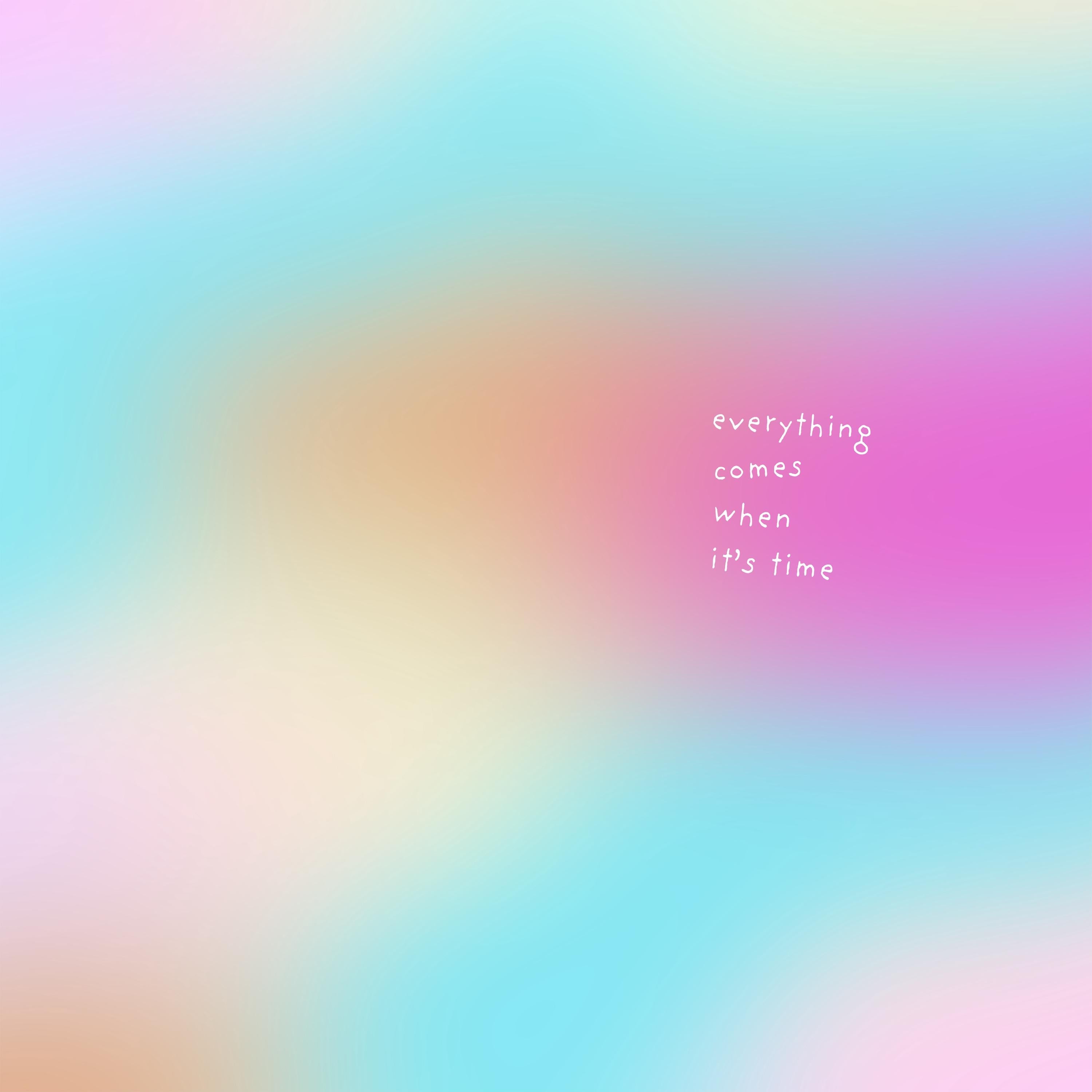 Motivational Quote Print, Pastel Gradient Wall Art