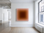 Abstract Art Print, Warm Brown Terracotta Gradient Wall Art, Burnt Orange Minimalist Print, Modern Neutral Decor