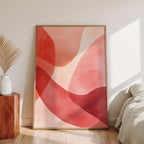 Terracotta Abstract Wall Art Printable, Warm Neutral Modern Art, Minimalist Organic Shapes Print, Boho Decor