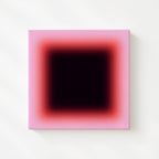 Red Pink Gradient Abstract Art Print, Bold Modern Minimal Wall Decor