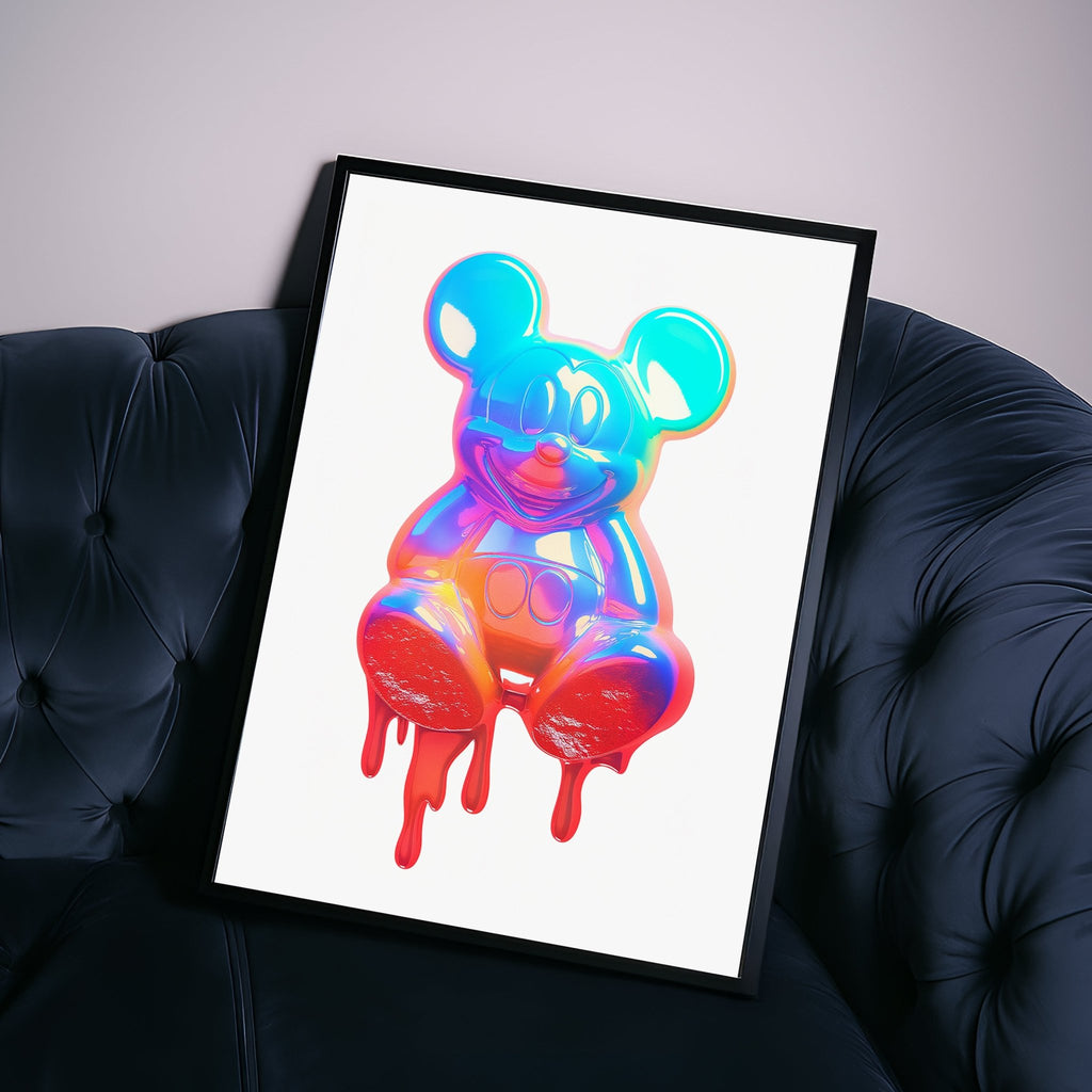 Candy Drip Mouse - Pop Art Print canvas wall art – And A Little More