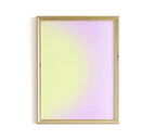 Pastel Yellow Lavender Gradient Art Print, Soft Minimal Abstract Wall Decor