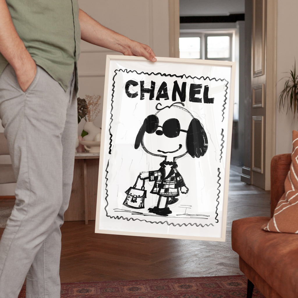 Chanel High Fashion Dog Wall Art