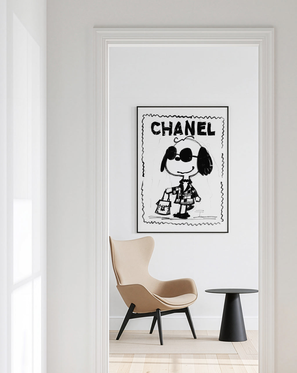 Chanel High Fashion Dog Wall Art