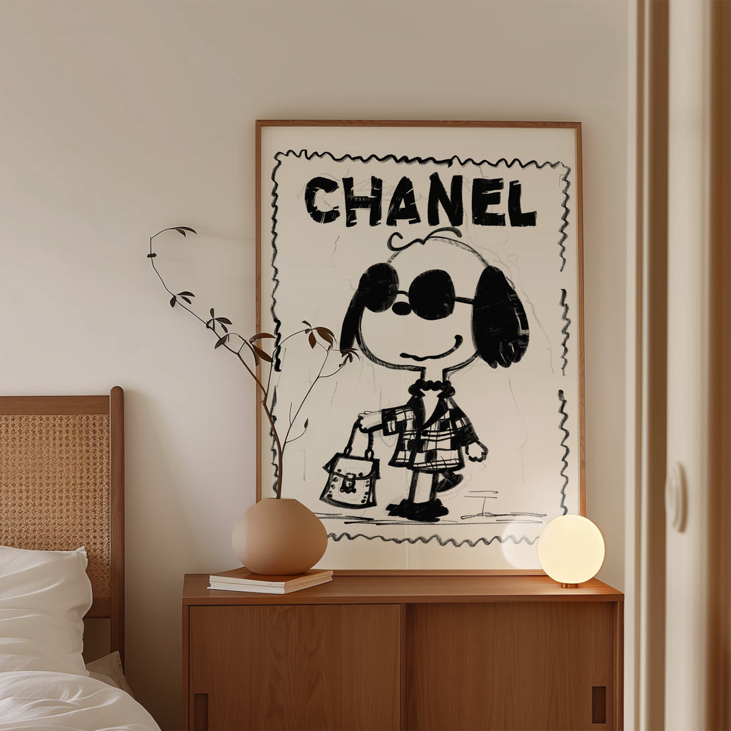 Chanel High Fashion Dog Wall Art