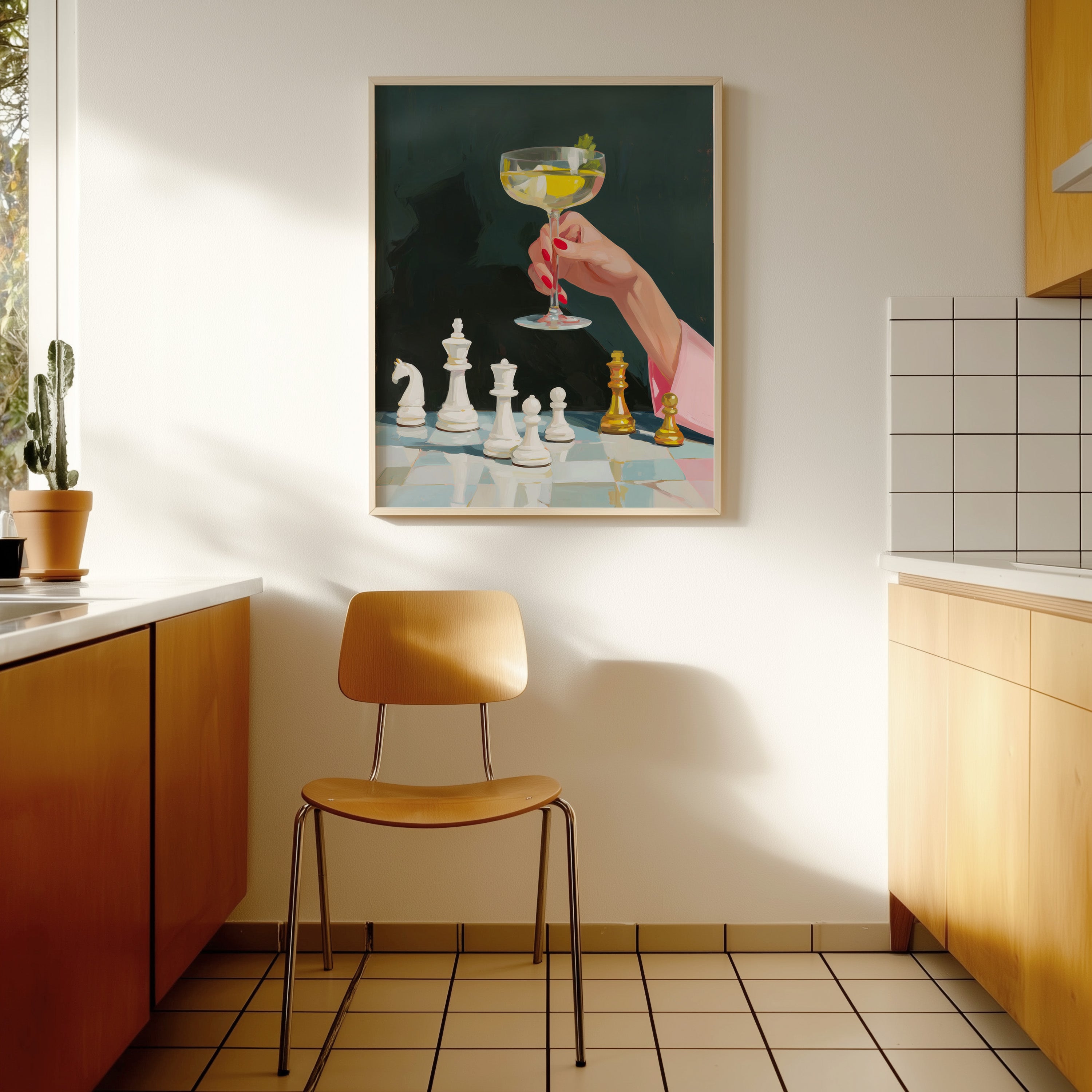Luxury Chess Cocktail Wall Art