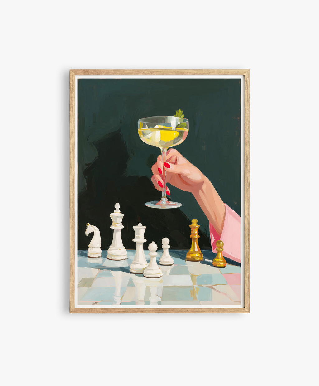 Luxury Chess Cocktail Wall Art
