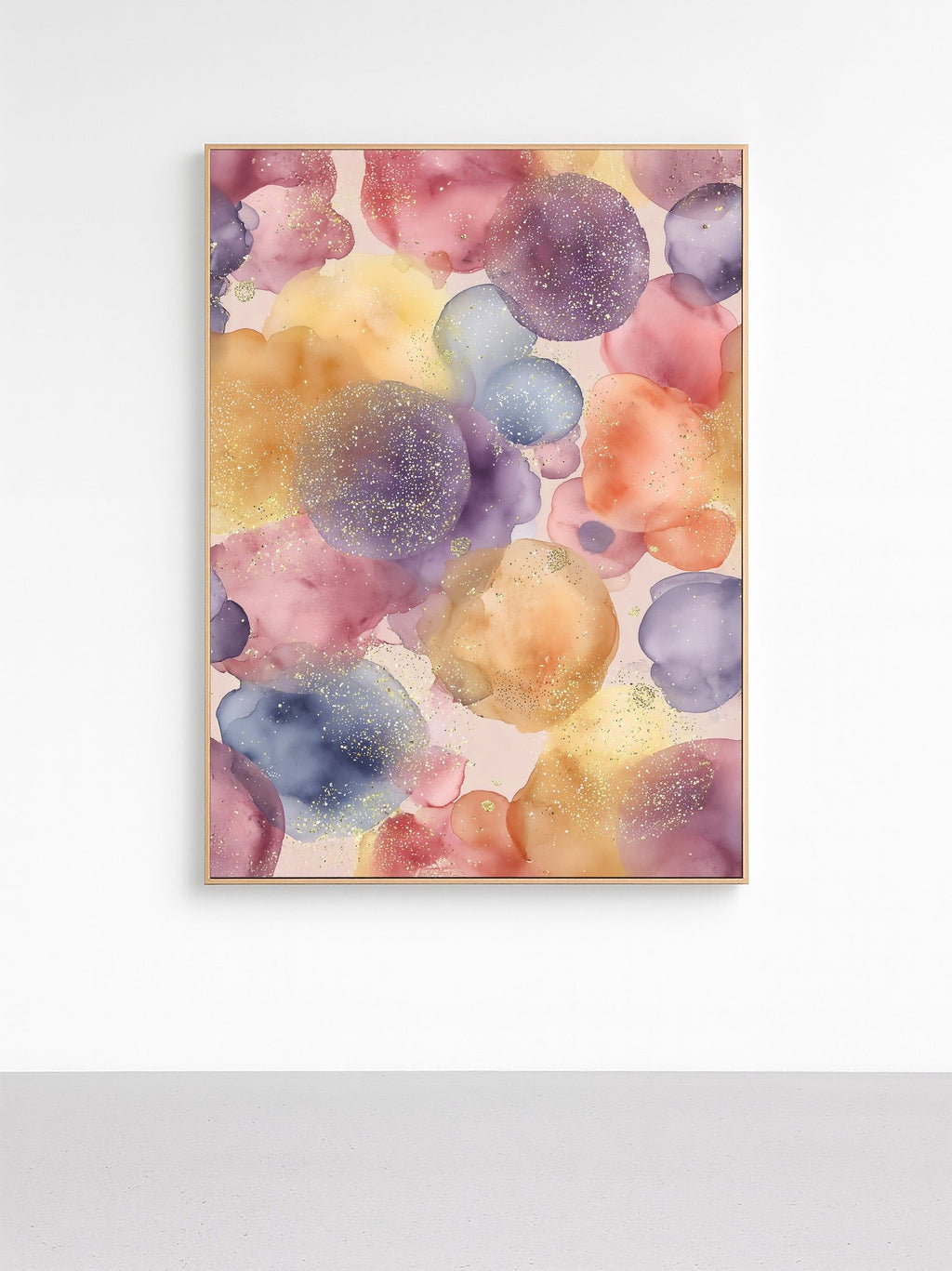Cosmic Watercolor Glow Art canvas wall art – And A Little More