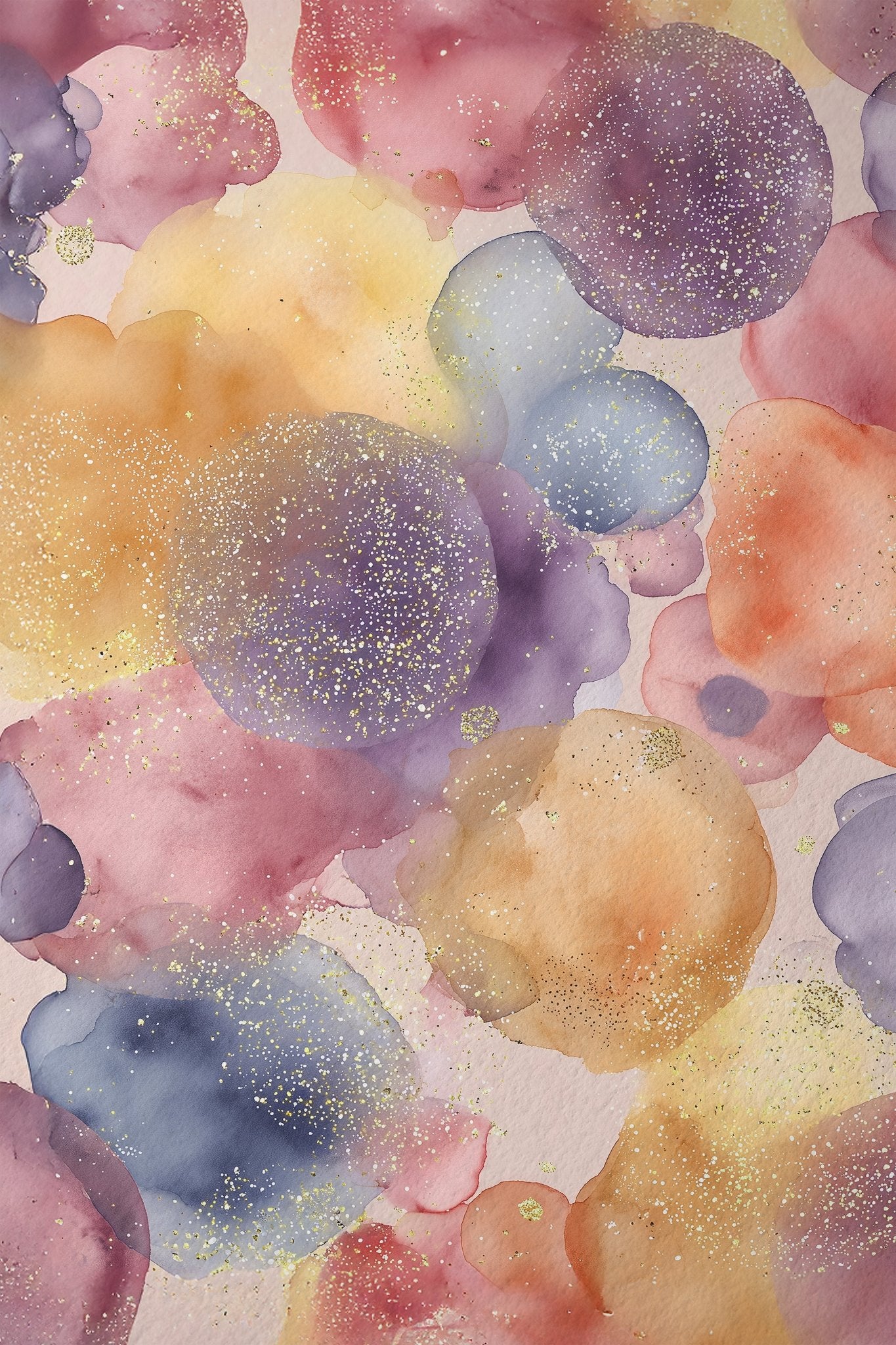 Cosmic Watercolor Glow Art canvas wall art – And A Little More