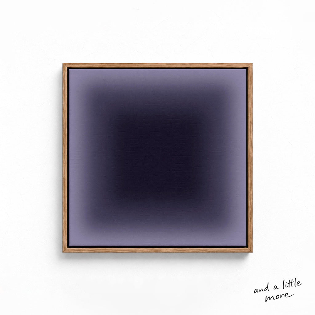 Deep Navy Purple Gradient Wall Art
